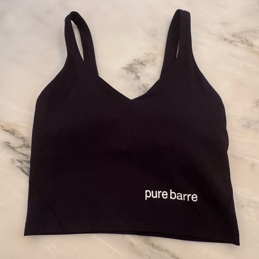 Lulu Align Pure Barre Tank, Black, Size 4 - NWOT